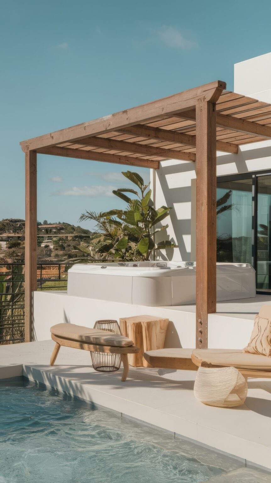 Pérgolas de aluminio o madera: diferencias y ventajas